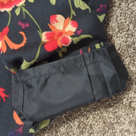 High End Fully Lined Floral Dress Pants - Picture 2 of 3